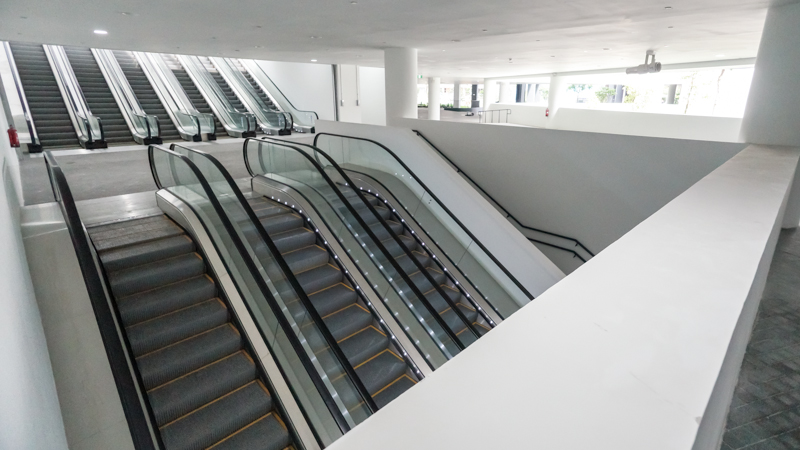 OFS Campus and Facilities - Escalators to buspark