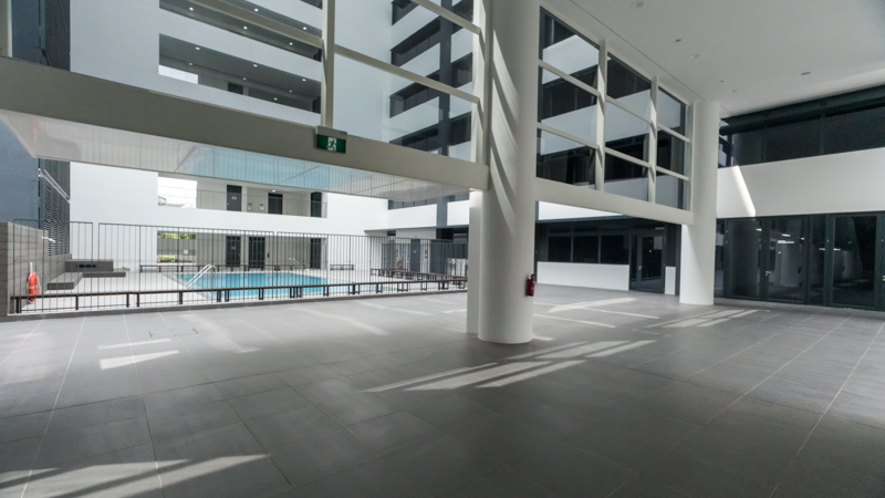 OFS Campus and Facilities - Atrium connecting to Kindergarten, Middle and High School