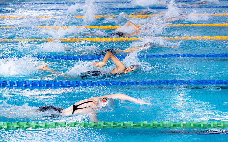 OFS Middle School students swimming