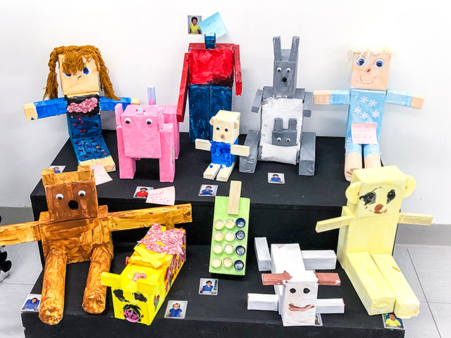 Art and craft by OFS Kindergarten students on display