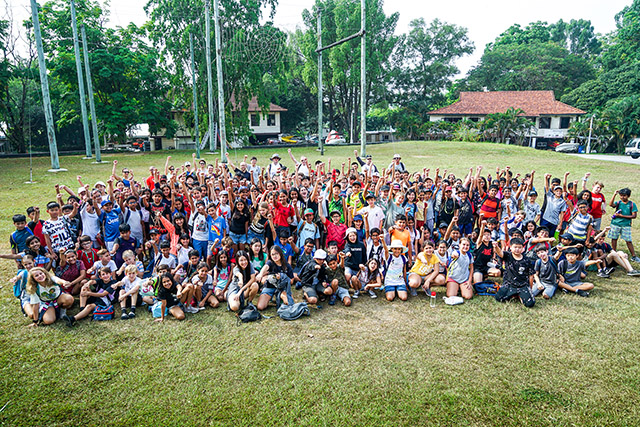 OFS Middle School Grade 6 students at the Sembawang camp